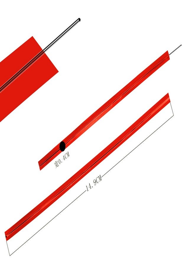 Mini Skater 6 Inches 800 Pieces Metallic Plastic Twist Ties Bag Ties for Cellophane Party Bag (800, Red) - Image 3